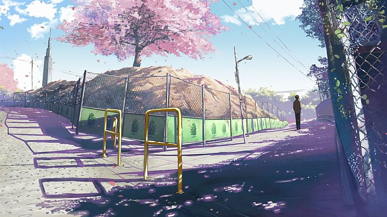 pink, Makoto Shinkai, 5 Centimeters Per Second - desktop wallpaper