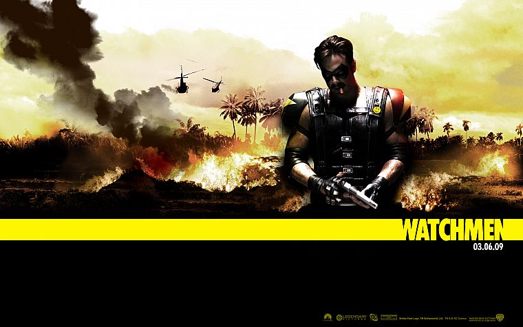 Watchmen, movies, Viet Nam, The Comedian, Jeffrey Dean Morgan, posters - desktop wallpaper