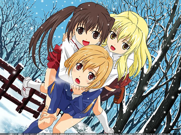 school uniforms, Minami-ke, Minami Chiaki, Minami Haruka, Minami Kana - desktop wallpaper