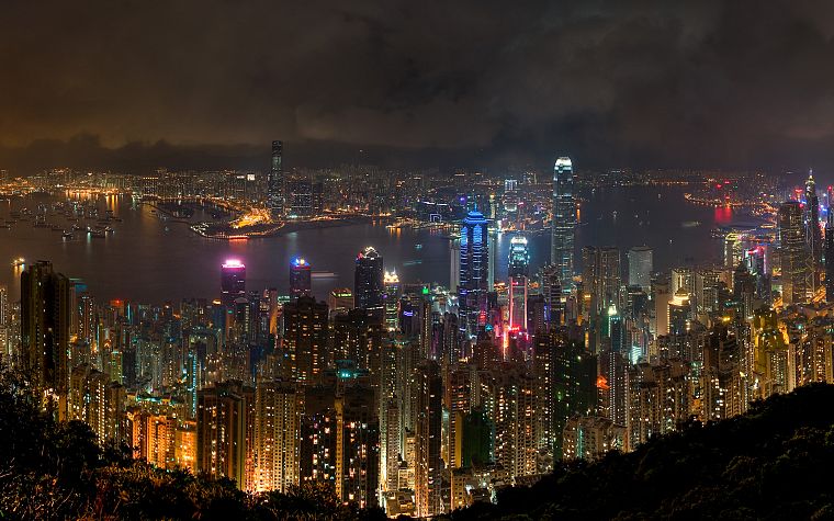 landscapes, cityscapes, buildings, Hong Kong, cities - desktop wallpaper