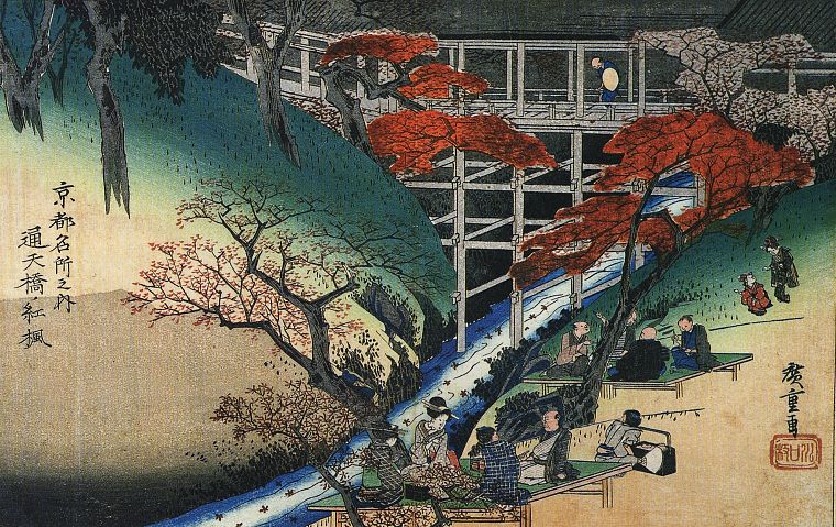 Japanese, artwork, Ukiyo-e, Hiroshige - desktop wallpaper