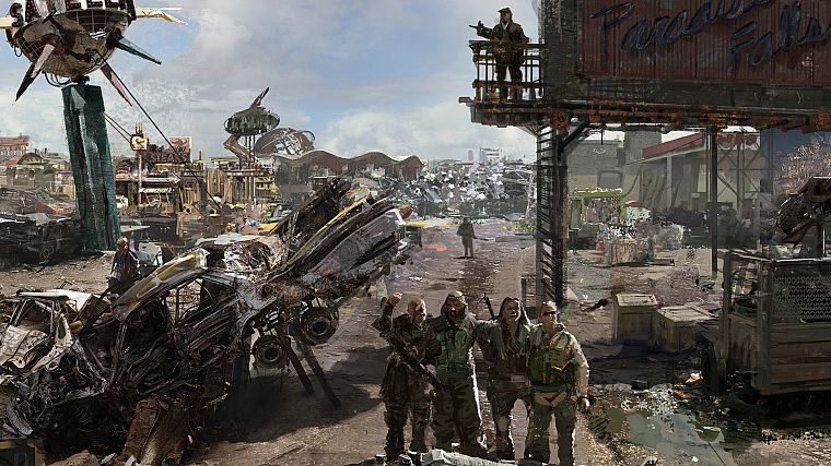 Fallout, concept art - desktop wallpaper