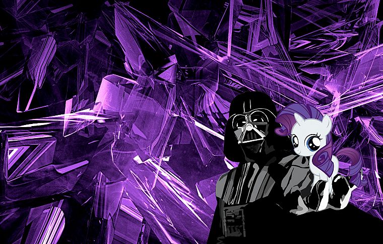 Darth Vader, My Little Pony, Rarity - desktop wallpaper