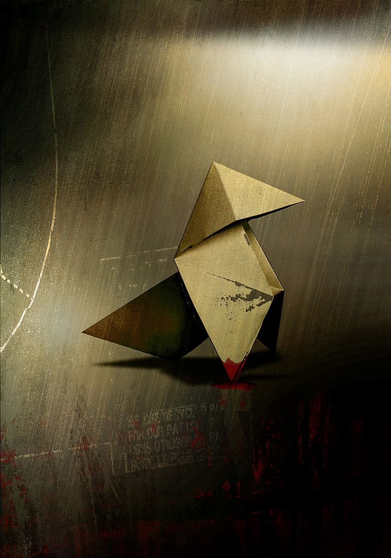 origami, Heavy Rain - desktop wallpaper