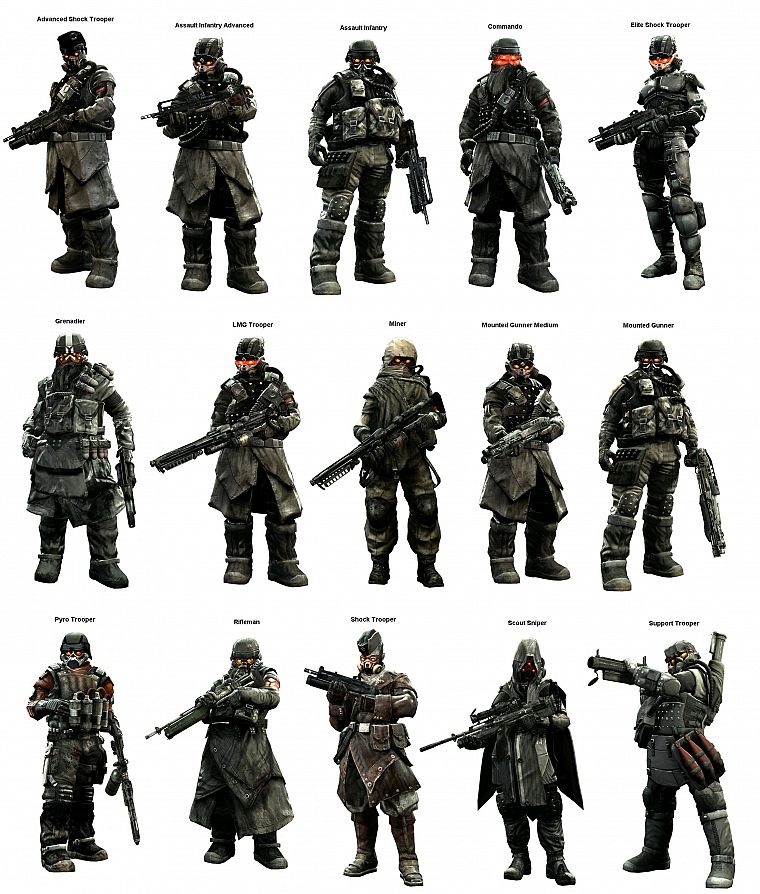 soldiers, weapons, Killzone, Killzone 2 - desktop wallpaper