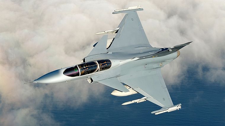 aircraft, planes, Jas 39 Gripen, Swedish Air Force - desktop wallpaper