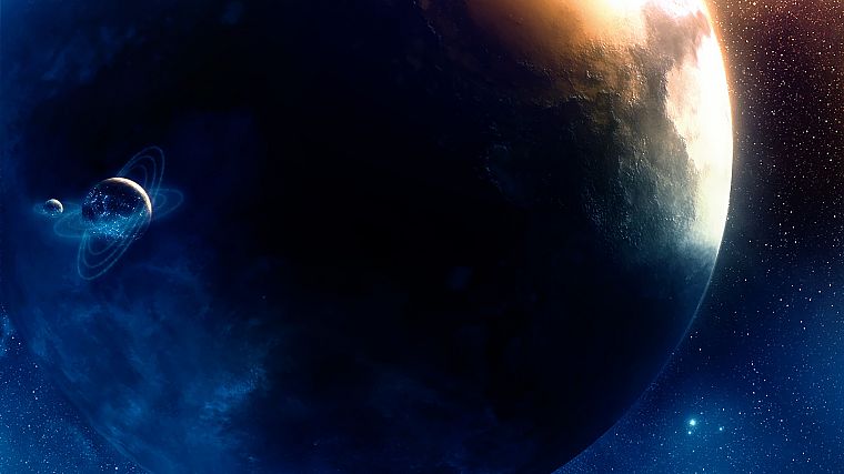 outer space, stars, planets, Greg Martin - desktop wallpaper