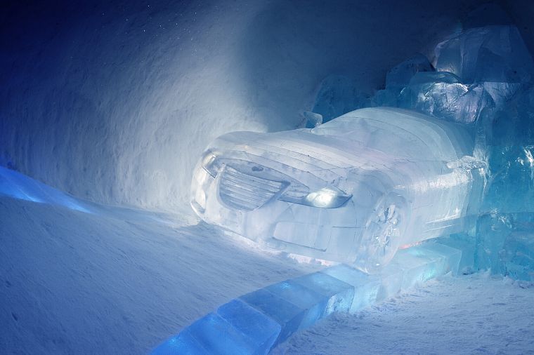 ice, cars - desktop wallpaper