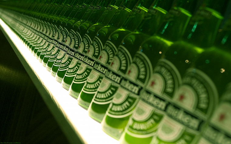 beers, bottles, Heineken - desktop wallpaper