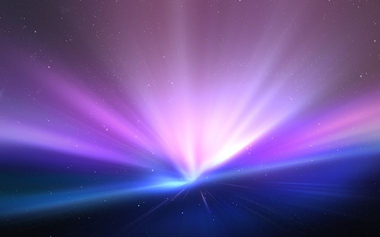 Mac, aurora borealis - desktop wallpaper
