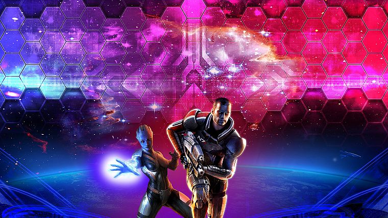 Mass Effect, Asari, BioWare, Commander Shepard - desktop wallpaper