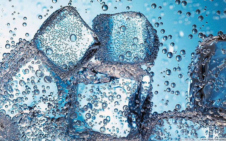 water, ice, ice cubes - desktop wallpaper