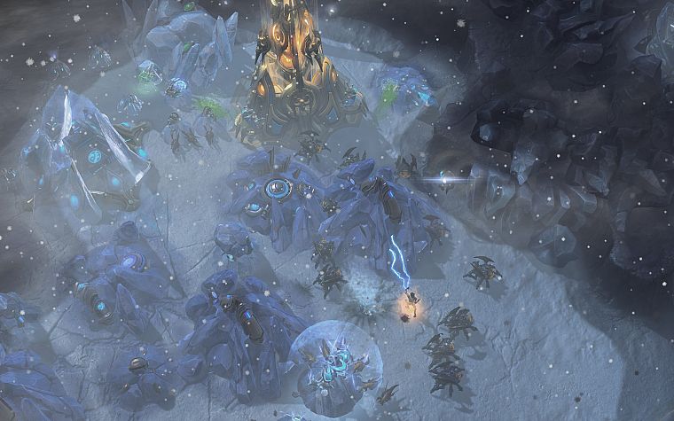 swarm, StarCraft II - desktop wallpaper