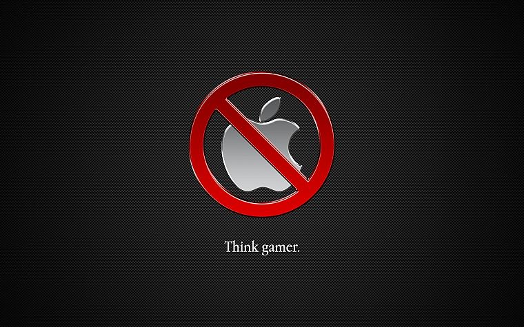 Apple Inc., technology, gamers, logos - desktop wallpaper