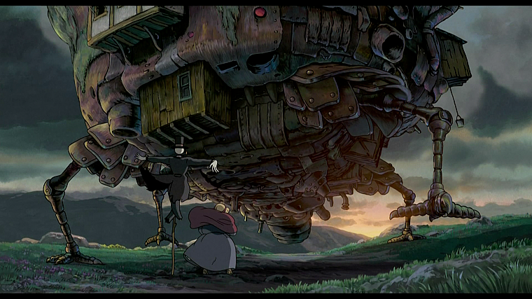 Hayao Miyazaki, Studio Ghibli, Howl's Moving Castle - desktop wallpaper