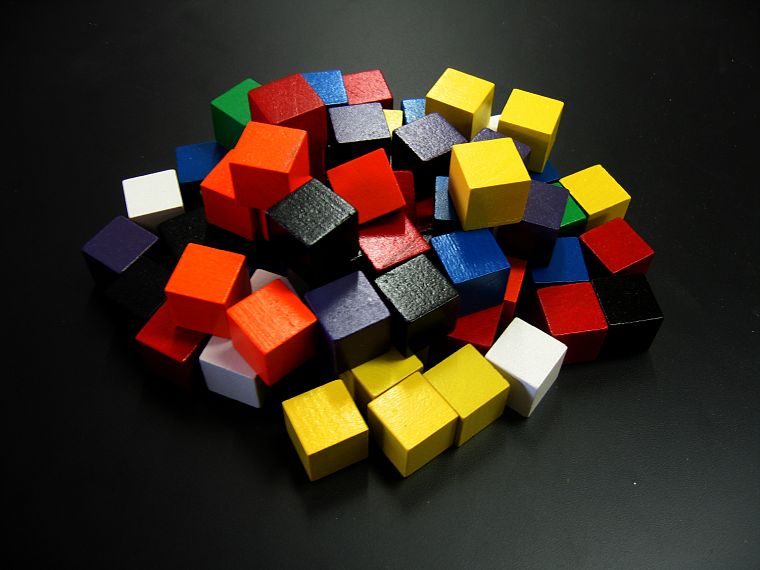blocks, cubes, colors - desktop wallpaper
