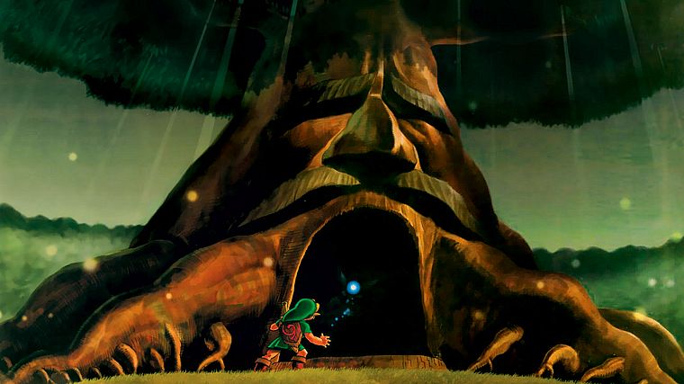 The Legend of Zelda, deku tree - desktop wallpaper