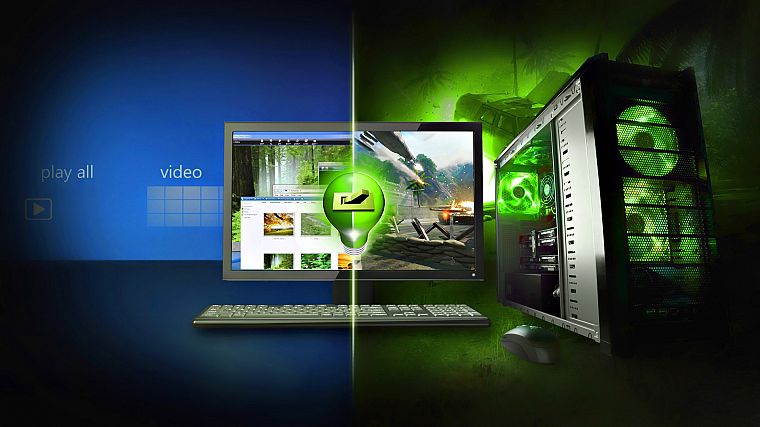 green, Gamer, PC Mods - desktop wallpaper