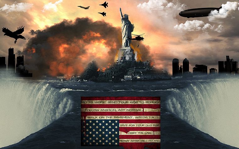 illuminati, New World Order, American Flag - desktop wallpaper