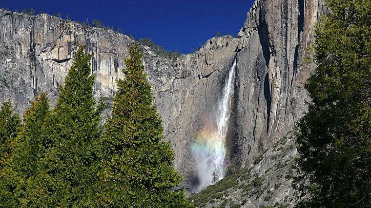 falls, California, National Park, Yosemite National Park - desktop wallpaper