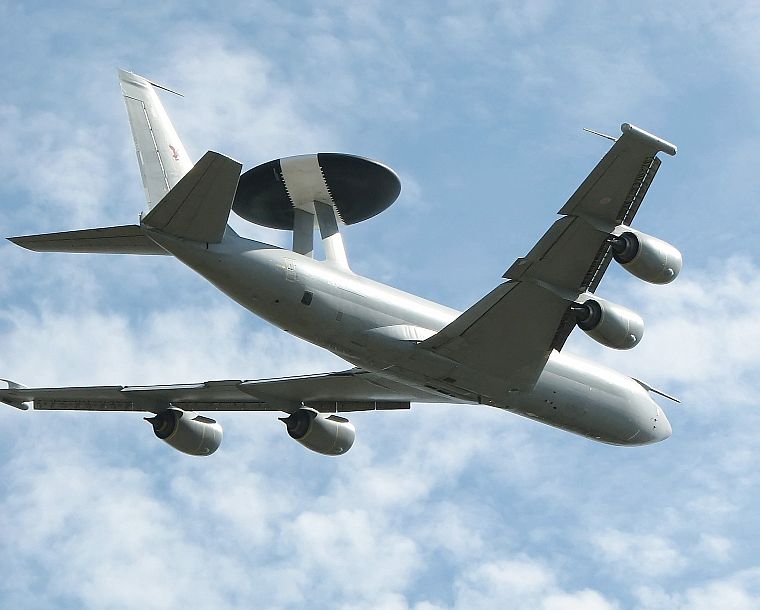 aircraft, military, warfare, planes, AWACS, E-3 Sentry, skyscapes - desktop wallpaper