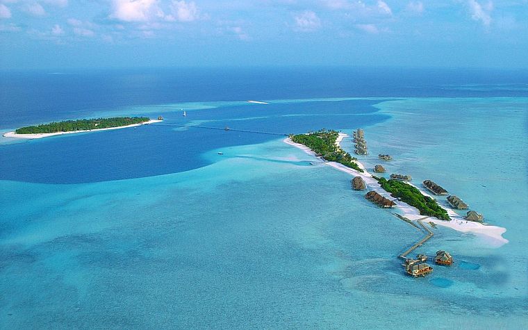 Maldives, islands, sea - desktop wallpaper