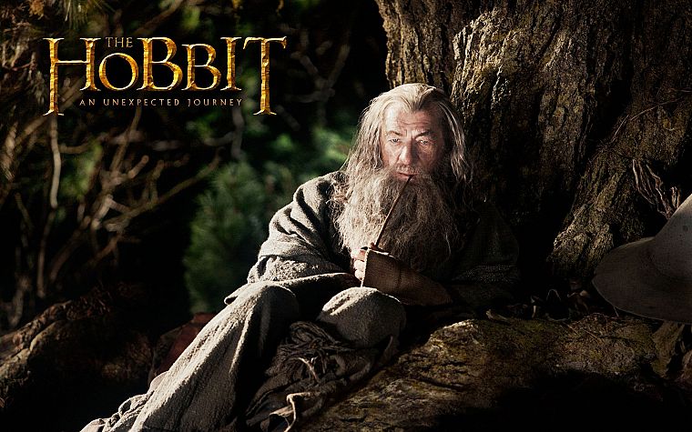 fantasy, movies, Gandalf, The Hobbit, Ian Mckellen, movie posters - desktop wallpaper