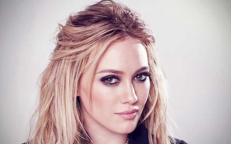 blondes, women, actress, Hilary Duff, celebrity, faces, portraits - desktop wallpaper