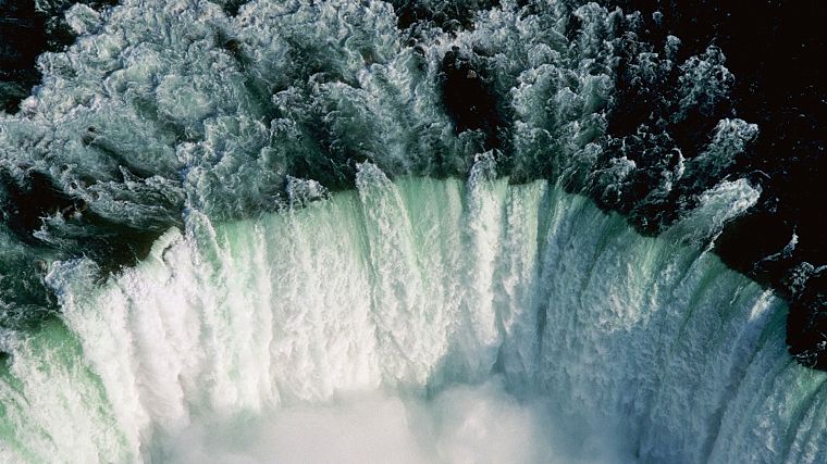 Niagara Falls, aerial, horseshoe - desktop wallpaper