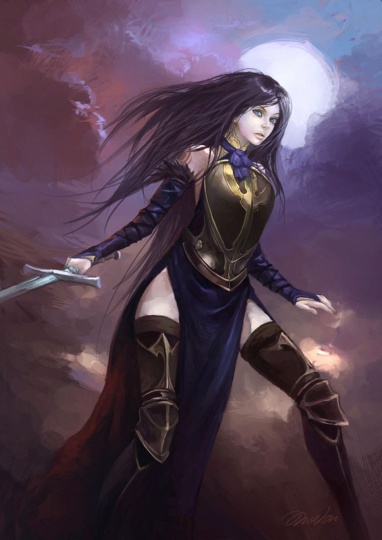 women, weapons, artwork, blades, swords, Castlevania: Order of Ecclesia, Shanoa - desktop wallpaper