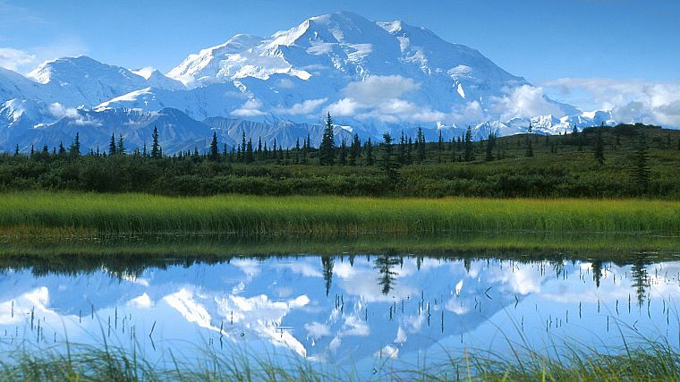 Alaska, National Park, reflections, Mount - desktop wallpaper