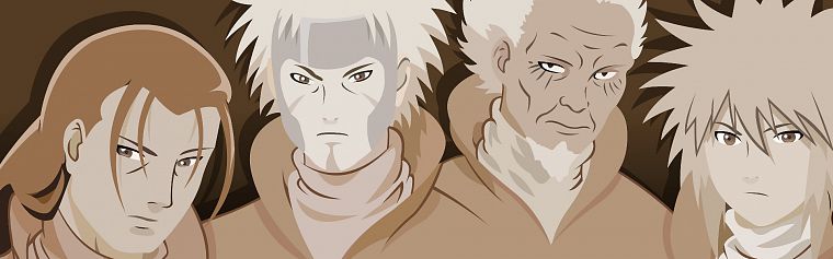Naruto: Shippuden, Yondaime, Minato Namikaze, Hashirama Senju, Tobirama Senju, Sarutobi Asuma - desktop wallpaper