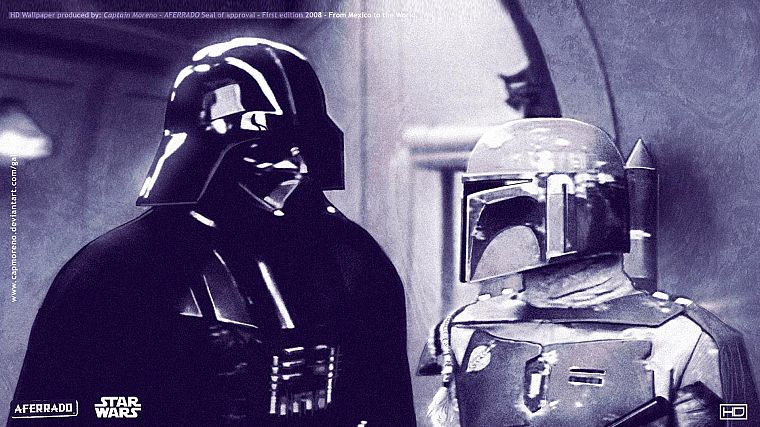 Star Wars, Darth Vader, Boba Fett - desktop wallpaper