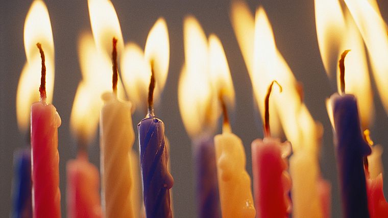 party, birthdays, candles - desktop wallpaper