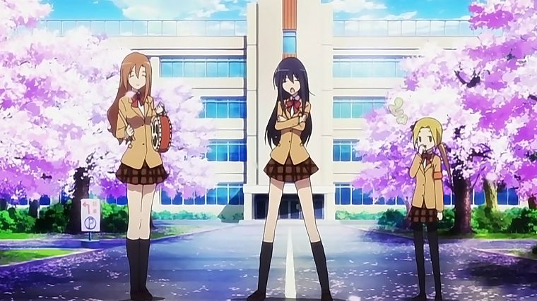 screenshots, Seitokai Yakuindomo, Amakusa Shino, Shichijou Aria, anime girls, Hagimura Suzu - desktop wallpaper