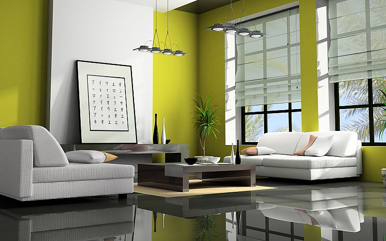 interior, furniture, 3D - desktop wallpaper