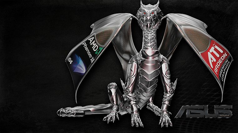 dragons, ATI Radeon - desktop wallpaper