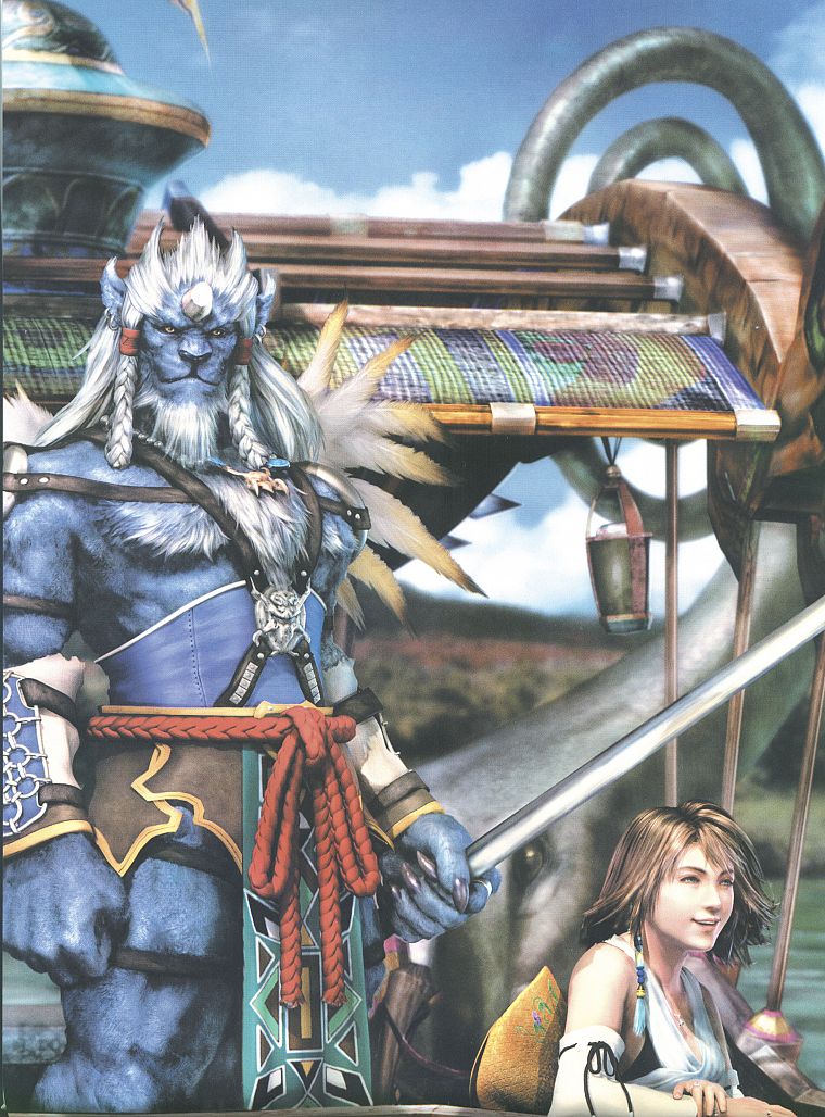 Final Fantasy, Yuna, Phantom Lancer - desktop wallpaper