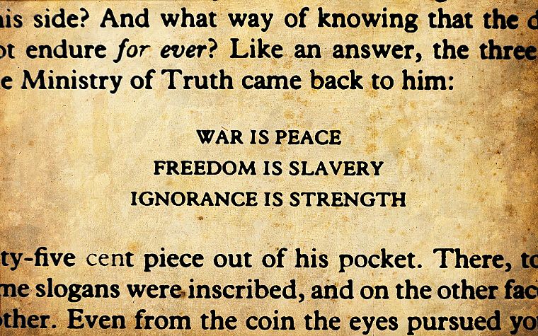 quotes, 1984, George Orwell - desktop wallpaper