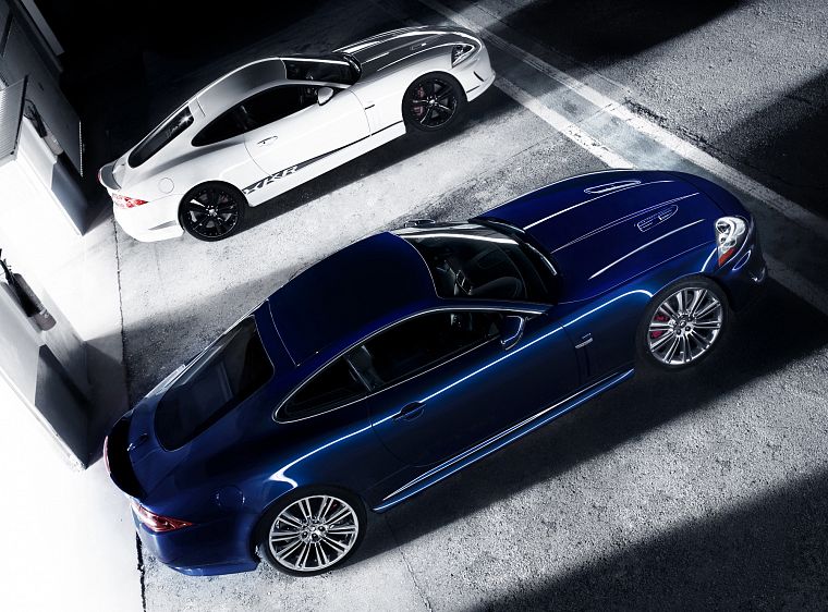 cars, vehicles, Jaguar XKR, blue cars - desktop wallpaper