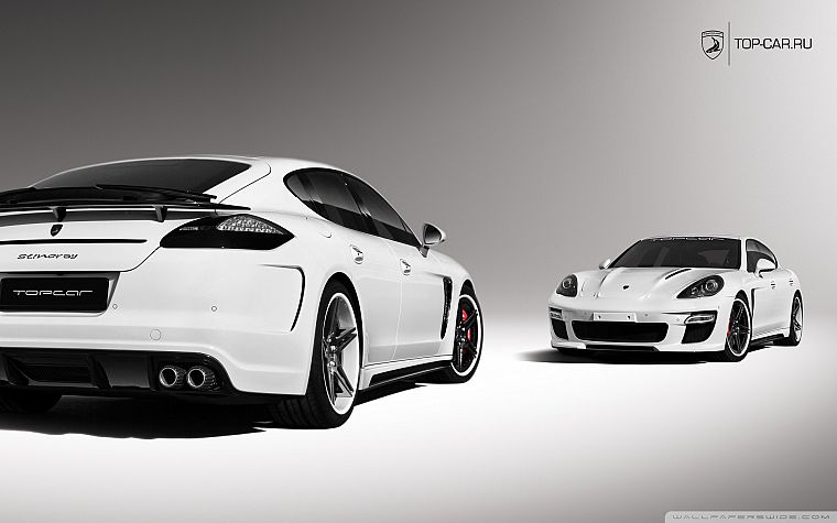 white, cars, stingray, Porsche Panamera - desktop wallpaper
