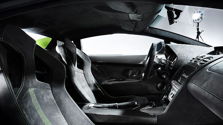 car interiors, Lamborghini Gallardo LP570-4 Superleggera - desktop wallpaper