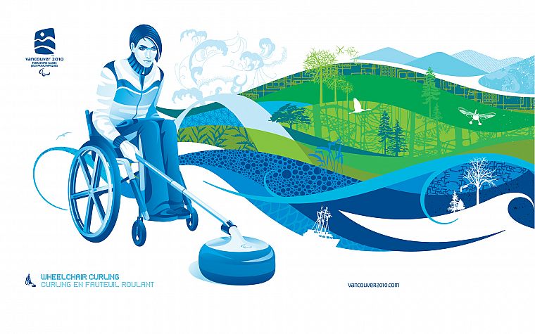 Canada, Vancouver, handicapped, curling, Olympics, artwork - desktop wallpaper