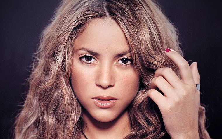women, Shakira, singers, faces, portraits - desktop wallpaper