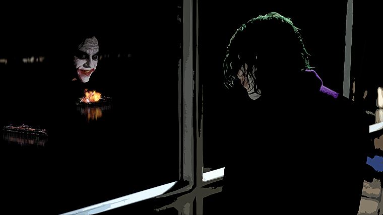 The Joker, The Dark Knight - desktop wallpaper