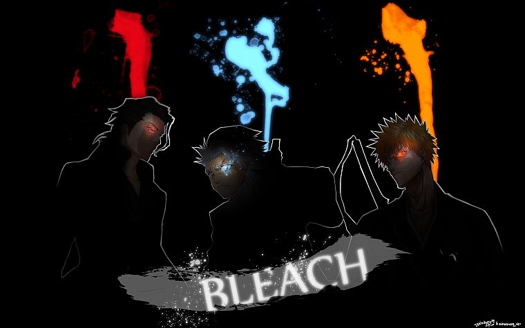 Bleach, Kurosaki Ichigo, Hitsugaya Toshiro, Aizen Sousuke - desktop wallpaper