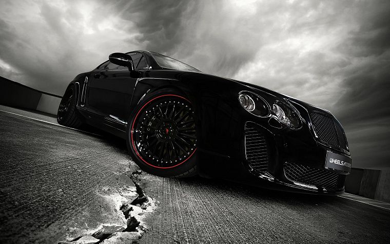 cars, Bentley, vehicles, supercars, black cars, Wheelsandmore, Bentley Continental Ultrasports 702 - desktop wallpaper