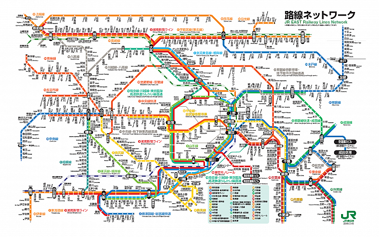 Tokyo, network, information, railway, subway map - desktop wallpaper
