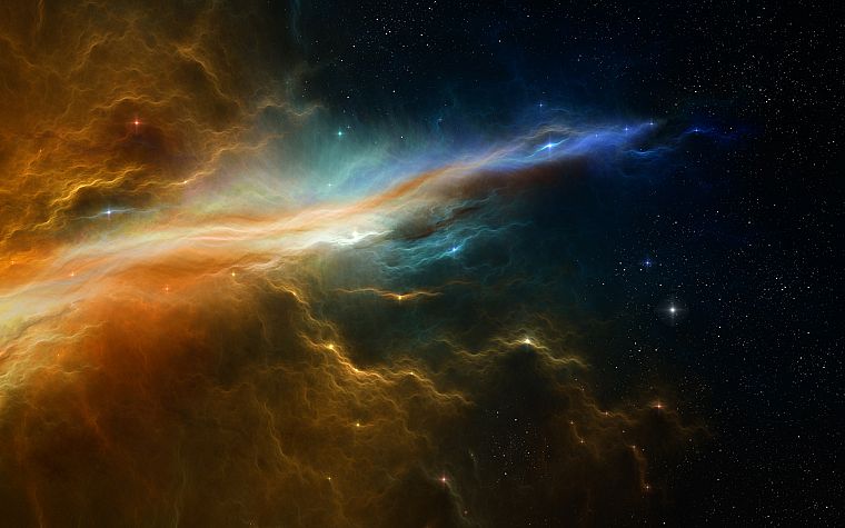 outer space, nebulae, artwork - desktop wallpaper