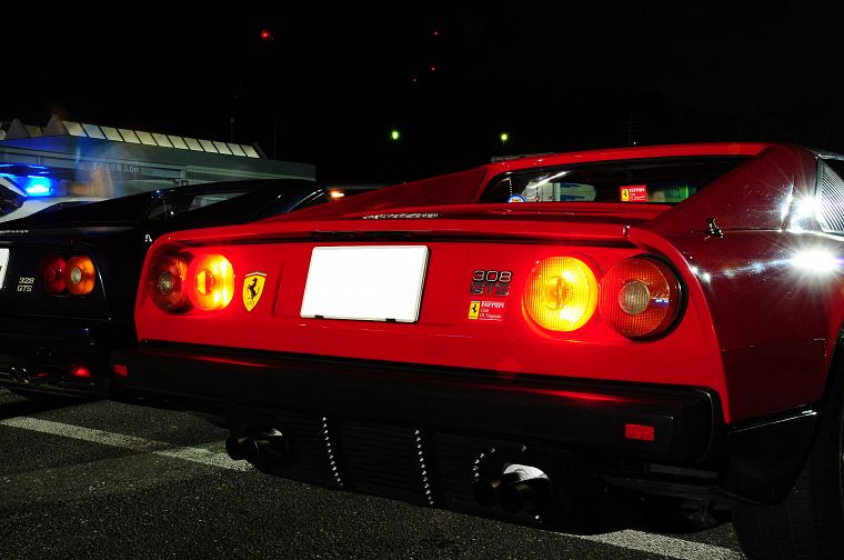 cars, Ferrari, backlights - desktop wallpaper